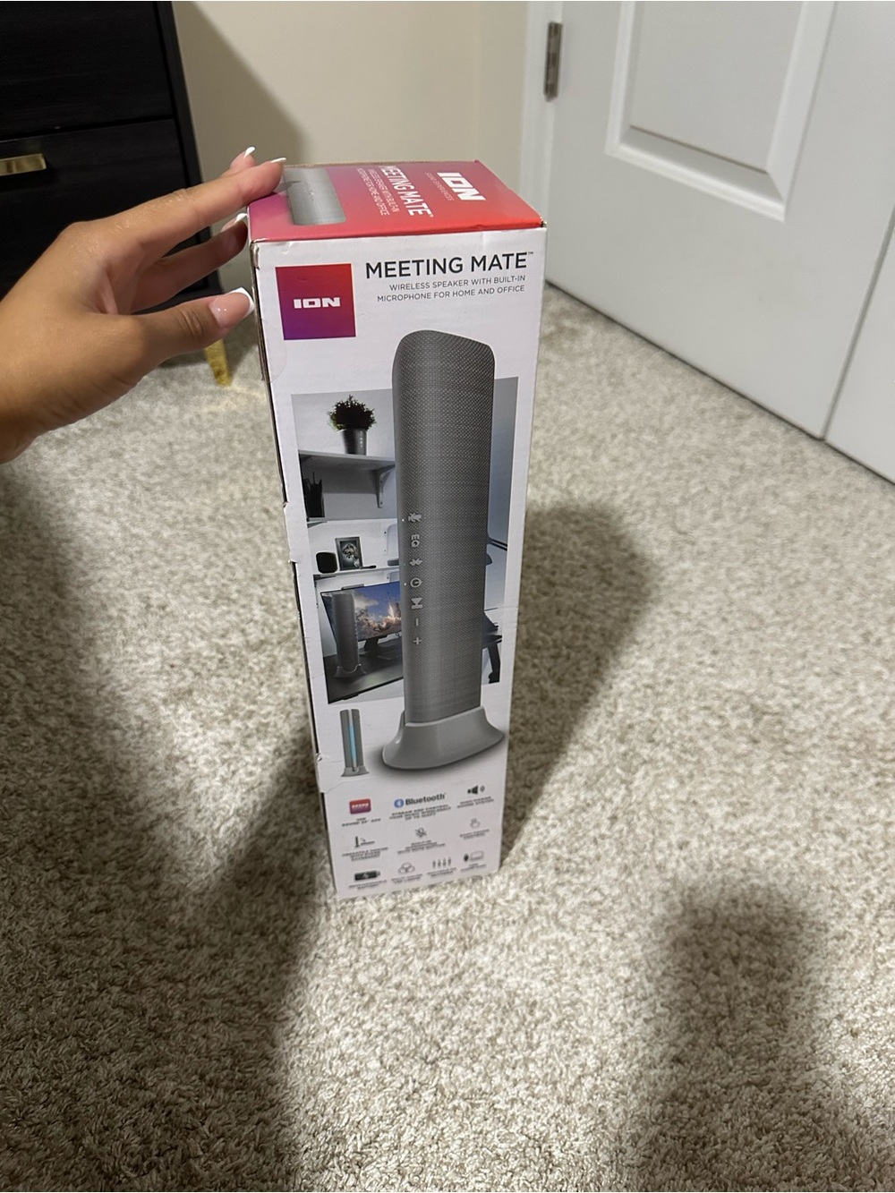 Meeting Mate Bluetooth Speaker with Built-In Microphone - Gray